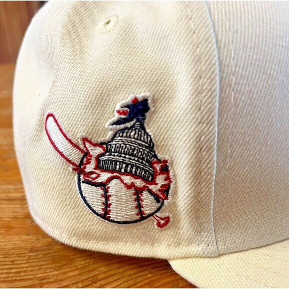 Washington Senators Baseball Hat New Era 59Fifty Fitted 7 1/8 MLB Nationals - Picture 5 of 11